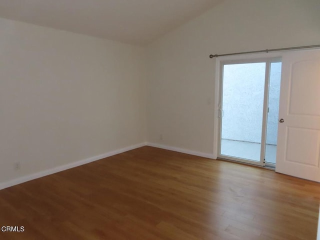 808 Magnolia Ave Unit 3, Pasadena, CA 91106 - spare room featuring light wood-style floors and vaulted ceiling