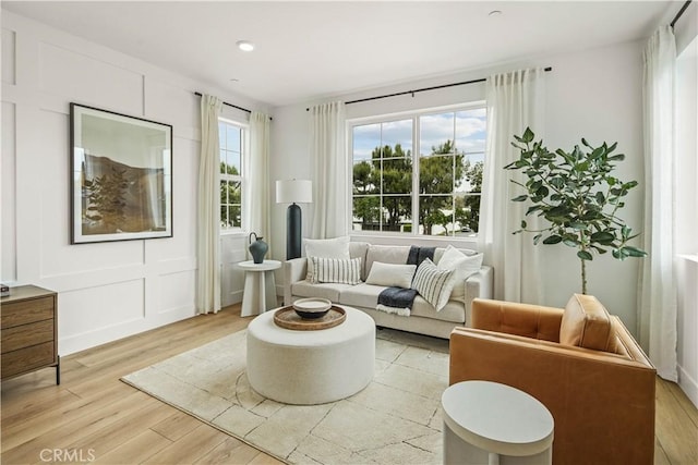 4836 Arroyo Run, Moorpark, CA 93021 - living room with light wood-style flooring and recessed lighting