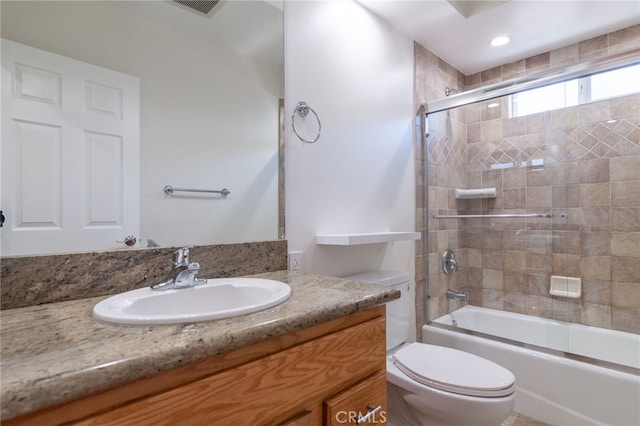 10838 Burnet Ave, San Fernando, CA 91345 - full bath featuring vanity and enclosed tub / shower combo