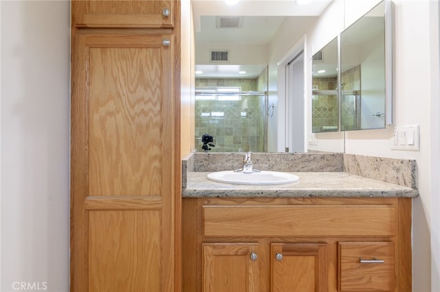 10838 Burnet Ave, San Fernando, CA 91345 - full bath with vanity and a stall shower