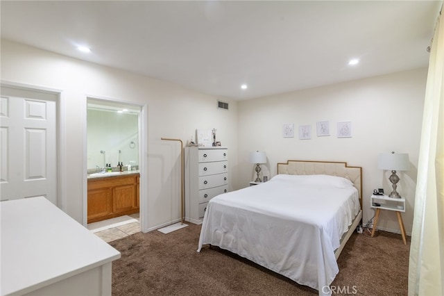 10838 Burnet Ave, San Fernando, CA 91345 - bedroom with carpet, recessed lighting, and ensuite bathroom