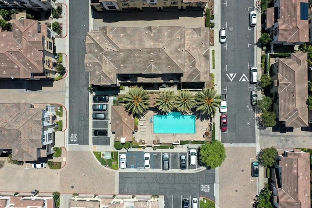 17554 Waterfall Ct, Fountain Valley, CA 92708 - aerial overview of property's location with a pool area