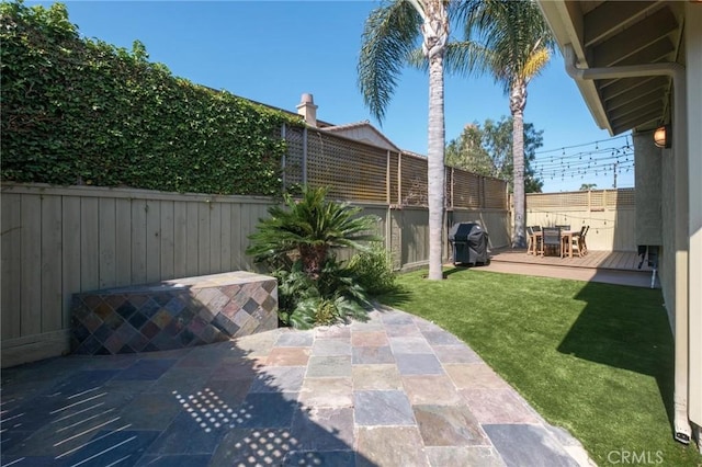 2017 Curtis Ave Unit B, Redondo Beach, CA 90278 - fenced backyard featuring a patio area and a grill