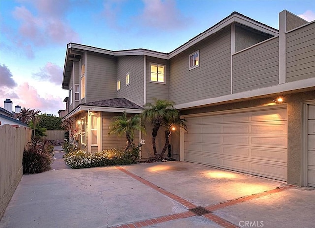 2017 Curtis Ave Unit B, Redondo Beach, CA 90278 - view of front of home featuring an attached garage and concrete driveway