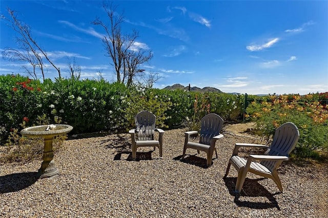 15381 Otomian Rd, Apple Valley, CA 92307 - view of yard featuring a mountain view