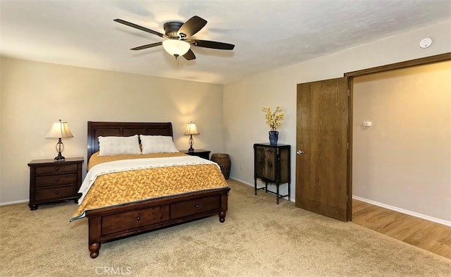 15381 Otomian Rd, Apple Valley, CA 92307 - bedroom with carpet and a ceiling fan