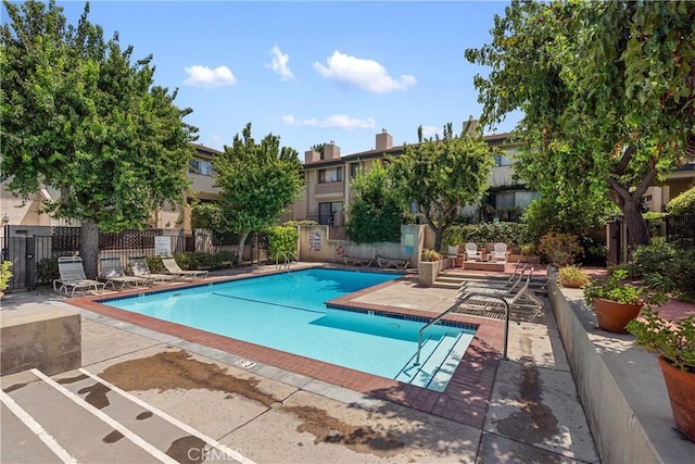 7137 Shoup Ave Unit 39, West Hills, CA 91307 - community pool featuring a patio area