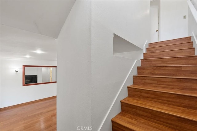 7137 Shoup Ave Unit 39, West Hills, CA 91307 - staircase with wood finished floors