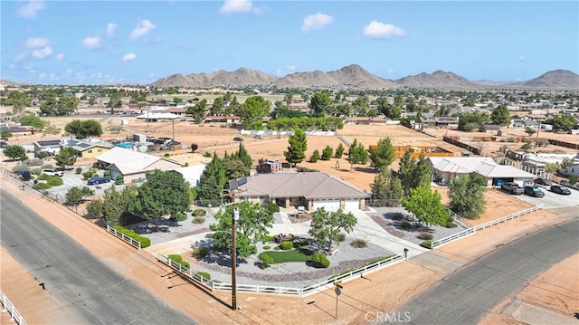 14908 Dakota Rd, Apple Valley, CA 92307 - aerial perspective of suburban area featuring a mountain backdrop