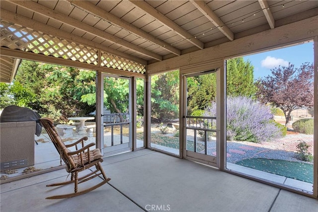 14908 Dakota Rd, Apple Valley, CA 92307 - sunroom with concrete floors and healthy amount of natural light