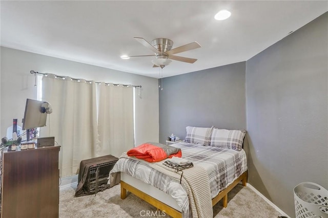 32124 Evening Primrose Trl, Campo, CA 91906 - bedroom with carpet, a ceiling fan, and recessed lighting