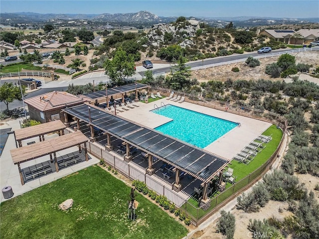 32124 Evening Primrose Trl, Campo, CA 91906 - bird's eye view of a pool