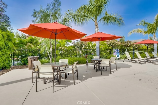 373 W Pebble Creek Ln, Orange, CA 92865 - view of patio / terrace featuring outdoor dining area