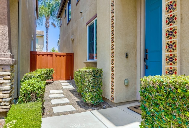 373 W Pebble Creek Ln, Orange, CA 92865 - view of exterior entry with stucco siding