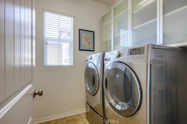 373 W Pebble Creek Ln, Orange, CA 92865 - washroom with independent washer and dryer and baseboards