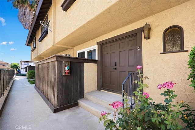 828 N Garfield Ave Unit C, Alhambra, CA 91801 - doorway to property with stucco siding