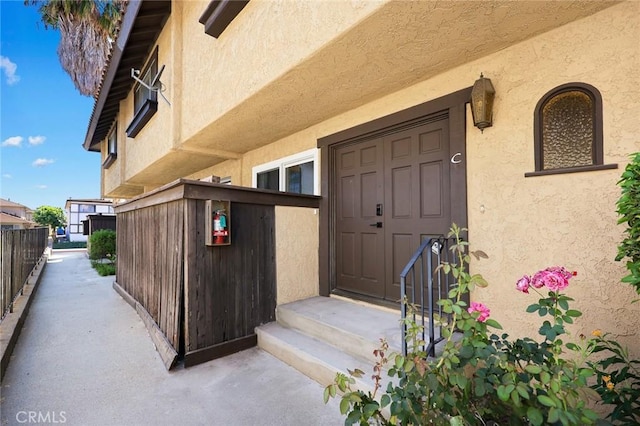 828 N Garfield Ave Unit C, Alhambra, CA 91801 - doorway to property featuring stucco siding