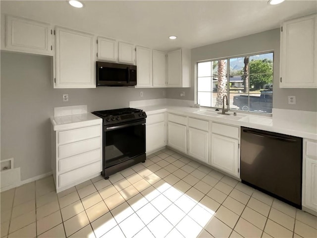 995 Northpark Blvd, San Bernardino, CA 92407 - kitchen featuring range with gas stovetop, dishwashing machine, recessed lighting, light countertops, and white cabinetry