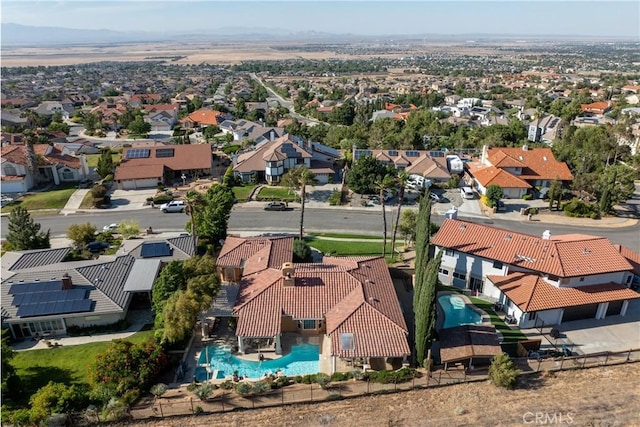 6720 Sycamore Ln, Palmdale, CA 93551 - aerial perspective of suburban area featuring a pool area