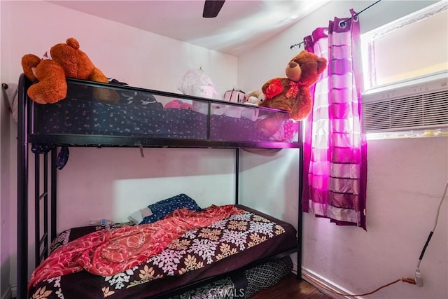 215 E 11th St Unit 4, Pomona, CA 91766 - bedroom featuring wood finished floors and a ceiling fan