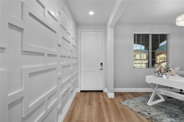 11824 Stonefield Dr, Corona, CA 92883 - foyer with light wood finished floors and recessed lighting