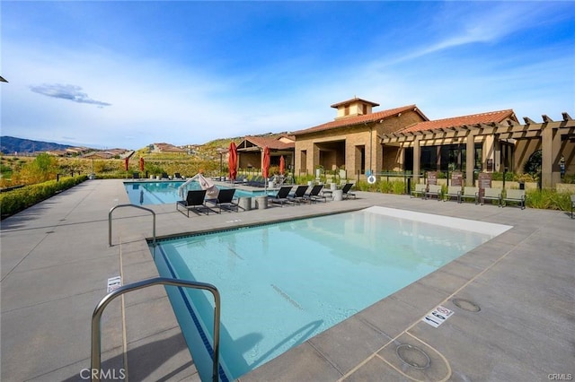 11824 Stonefield Dr, Corona, CA 92883 - community pool featuring a pergola and a patio area