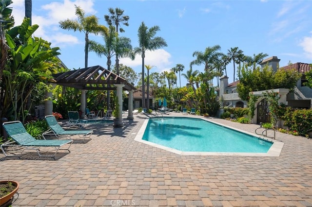 4822 Tiara Dr Unit 104, Huntington Beach, CA 92649 - community pool with a patio area and a gazebo