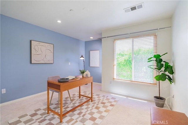 332 Allendale Rd Unit 5, Pasadena, CA 91106 - office area with light carpet and recessed lighting
