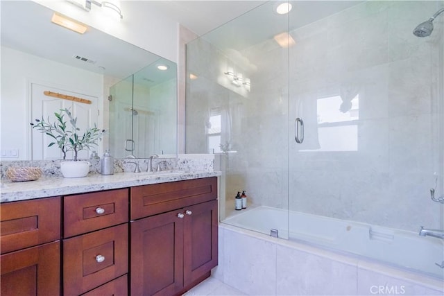 332 Allendale Rd Unit 5, Pasadena, CA 91106 - bathroom featuring vanity and tiled shower / bath combo