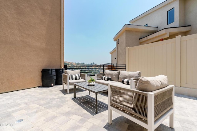 3874 W Point Dr, Los Angeles, CA 90065 - view of patio featuring an outdoor living space