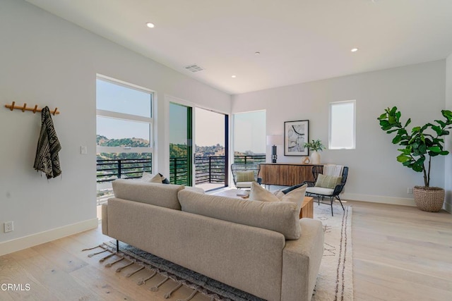 3874 W Point Dr, Los Angeles, CA 90065 - living room with light wood finished floors and recessed lighting