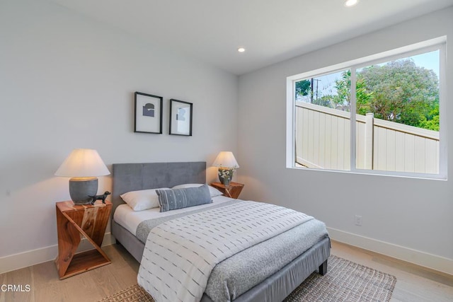 3874 W Point Dr, Los Angeles, CA 90065 - bedroom with recessed lighting and light wood-type flooring