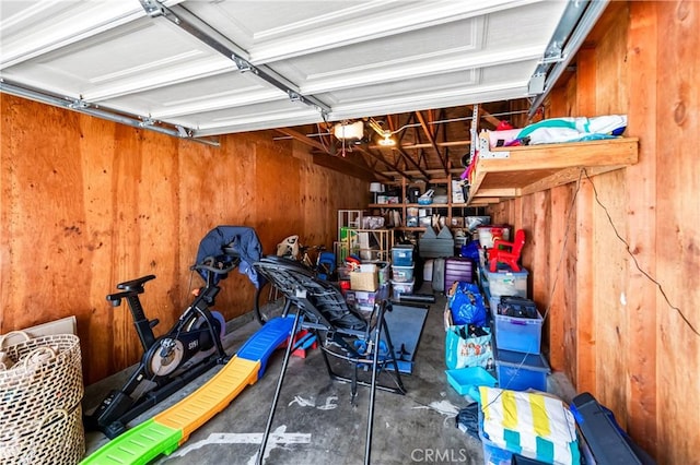 1442 Brett Pl Unit 31, San Pedro, CA 90732 - garage featuring wooden walls