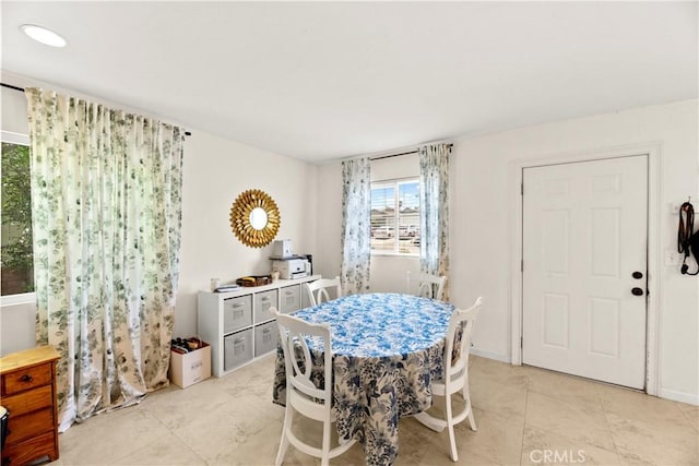 4054 Lewis St, Oceanside, CA 92056 - dining area featuring light tile patterned floors and baseboards