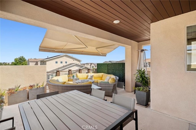 131 Spiral, Irvine, CA 92618 - view of patio featuring outdoor dining area and outdoor lounge area