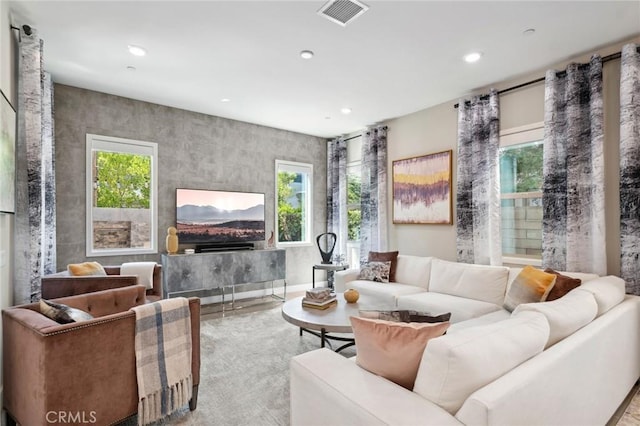 131 Spiral, Irvine, CA 92618 - living area featuring plenty of natural light and recessed lighting