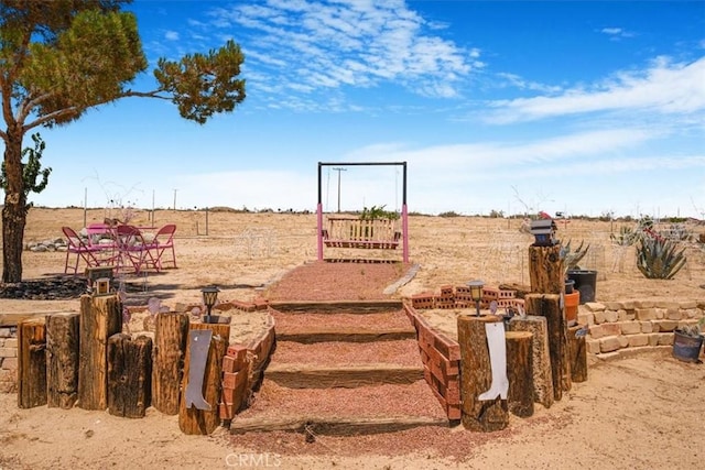 61975 La Brisa Dr, Joshua Tree, CA 92252 - view of yard with a view of rural / pastoral area