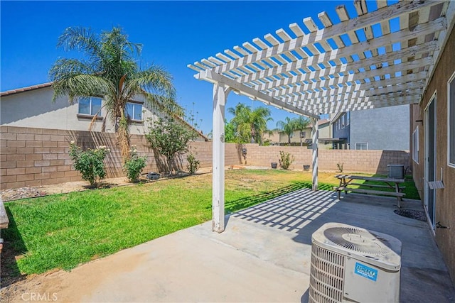 11935 Silver, Jurupa Valley, CA 91752 - fenced backyard featuring a pergola and a patio