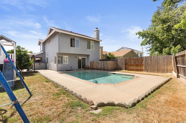 8041 Lomand Ct, Sacramento, CA 95828 - view of pool featuring a fenced backyard and a patio