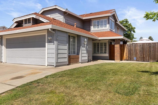8041 Lomand Ct, Sacramento, CA 95828 - view of front of home featuring driveway, a garage, and a shingled roof