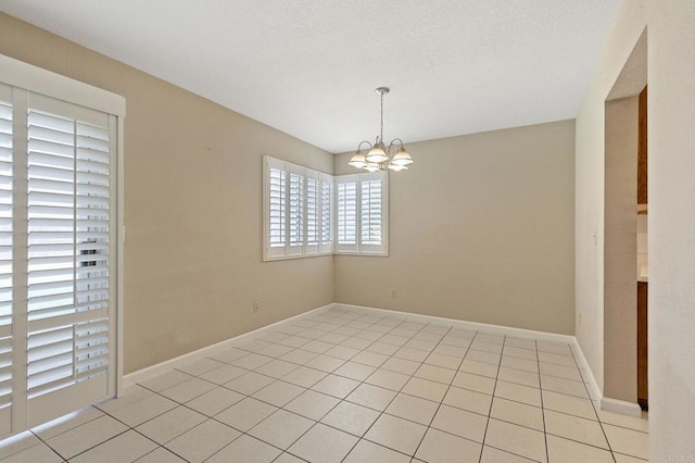 8041 Lomand Ct, Sacramento, CA 95828 - spare room with a chandelier and light tile patterned floors