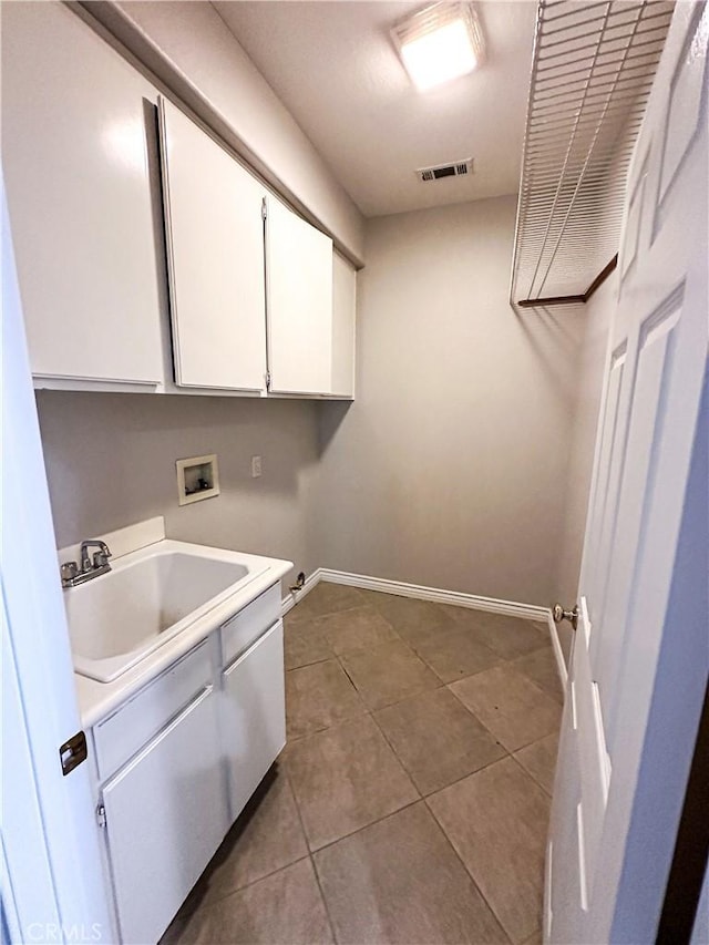 1073 Peter Christian Cir, Corona, CA 92881 - laundry room featuring washer hookup, cabinet space, and dark tile patterned floors