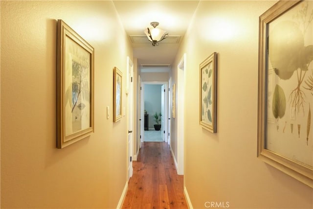 1915 Volk Ave, Long Beach, CA 90815 - hallway featuring hardwood / wood-style flooring and baseboards