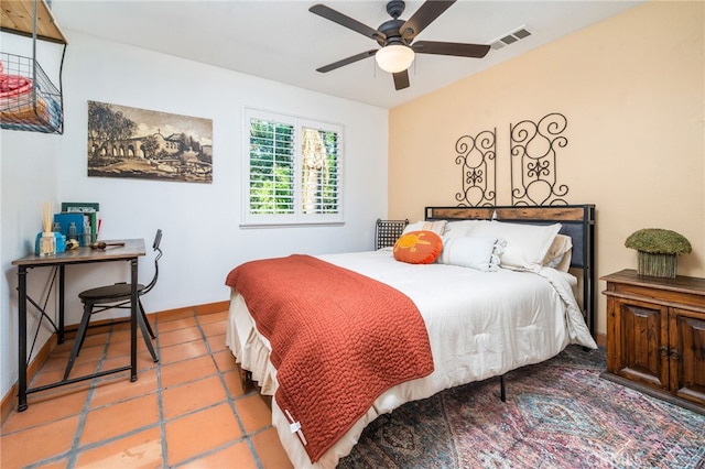 30050 Cabo Del Oeste, Highland, CA 92346 - tiled bedroom with a ceiling fan and baseboards