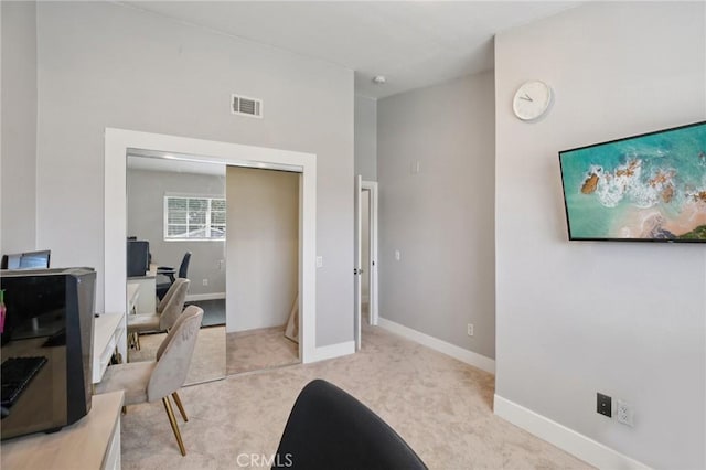 22832 Larkin St, Lake Forest, CA 92630 - home office featuring light carpet and baseboards