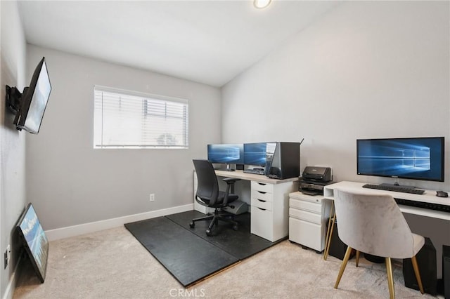 22832 Larkin St, Lake Forest, CA 92630 - office with lofted ceiling and light colored carpet