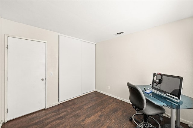 25969 Magnifica Ct, Moreno Valley, CA 92551 - home office featuring dark wood-style flooring