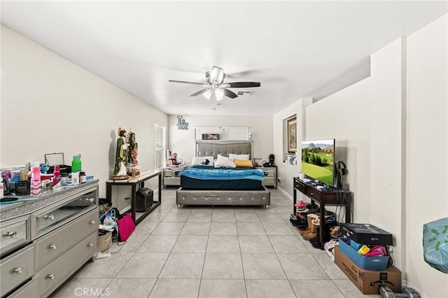 25969 Magnifica Ct, Moreno Valley, CA 92551 - bedroom featuring light tile patterned flooring and ceiling fan