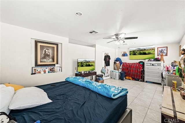 25969 Magnifica Ct, Moreno Valley, CA 92551 - bedroom with light tile patterned flooring and ceiling fan