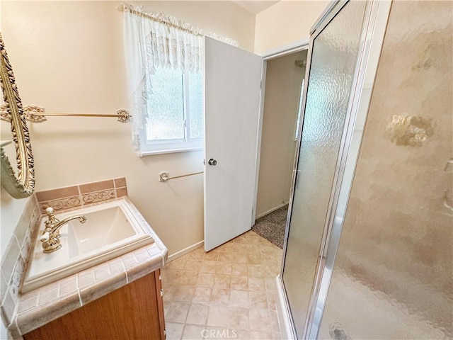 630 N 10 Th St, Blythe, CA 92225 - bathroom featuring a shower stall and baseboards
